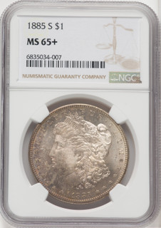 1885-S $1 Morgan Dollar NGC MS65+