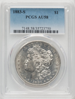 1883-S $1 Morgan Dollar PCGS AU58