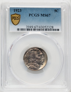 1923 5C Buffalo Nickel PCGS MS67