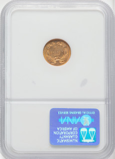 1855 G$1 Type Two Gold Dollar NGC MS61