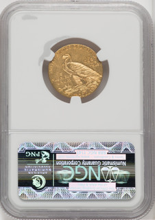 1909 $5 Indian Half Eagle NGC MS62