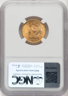 1900 $5 Liberty Half Eagle NGC MS65