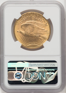 1911-D $20 Saint-Gaudens Double Eagle NGC MS65+