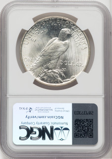 1922-D $1 Peace Dollar NGC MS66