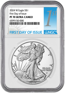 2024-W Silver Eagle First Day of Issue NGC PF70 Ultra Cameo