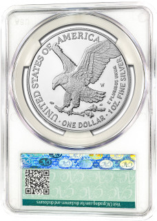 2024-W Silver Eagle First Day of Delivery CAC PR70DCAM