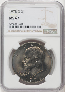 1978-D $1 Eisenhower Dollar NGC MS67
