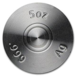 5 oz Silver 12 Gauge Shell