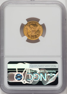 1888 $2.50 Green Label Liberty Quarter Eagle NGC MS66