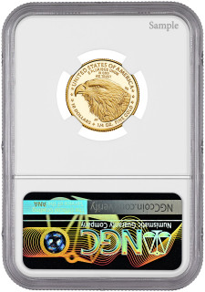 2024 1/4 oz American Gold Eagle First Day of Issue NGC MS70 Ron Harrigal Signed