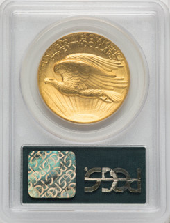 1907 $20 Wire Rim High Relief Double Eagle PCGS MS64