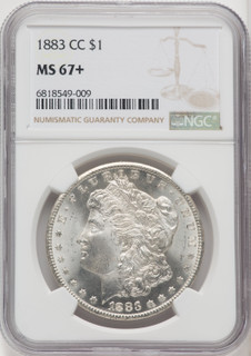 1883-CC $1 Morgan Dollar NGC MS67+