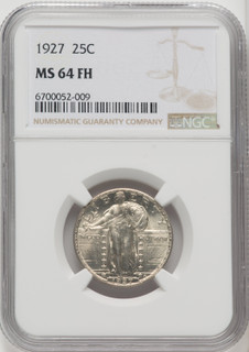 1927 25C FH Standing Liberty Quarter NGC MS64