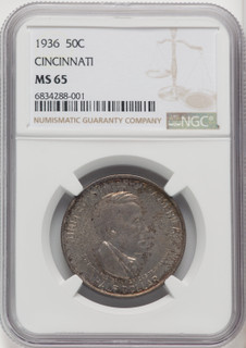 1936 SET Cincinnati PDS Set Commemorative Silver NGC MS65