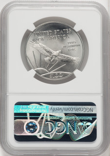 2018 $100 One-Ounce Platinum Eagle Statue of Liberty Brown Label NGC MS70