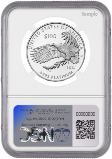 2024-W $100 One-Ounce Platinum Eagle Right to Assemble ER NGC PF70