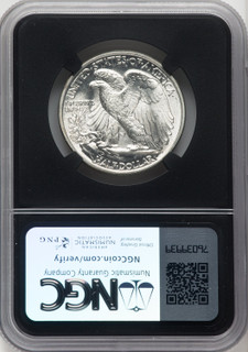 1942 50C Mike Castle Blk Core Franklin Series Walking Liberty Half Dollar NGC MS67