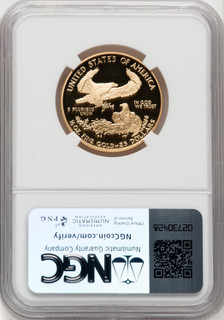 1995-W $25 Half-Ounce Gold Eagle Brown Label NGC PF70