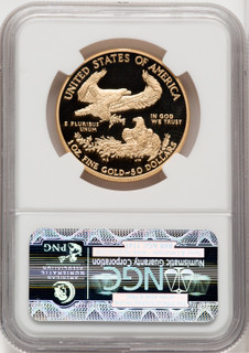 2011-W $50 One-Ounce Gold Eagle 25th Anniversary First Strike NGC PF70