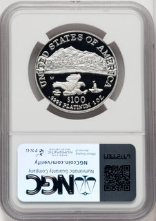2002-W $100 One-Ounce Platinum Eagle Statue of Liberty Brown Label NGC PF70 2002-W $100 One-Ounce Platinum Eagle Statue of Liberty Brown Label NGC PF70