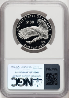 2023-W $100 One-Ounce Platinum Eagle Brown Label NGC PF70