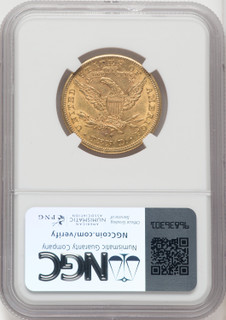 1891-CC $10 Liberty Eagle NGC AU55