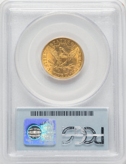 1901/0-S $5 Liberty Half Eagle PCGS MS63