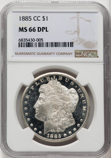 1885-CC $1 DM Morgan Dollar NGC MS66