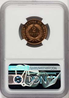 1871 2C CA Proof Two Cent Pieces NGC PR66