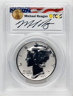 2019-W $25 Palladium Reverse Proof First Day of Issue Reagan Legacy Series PCGS PR70