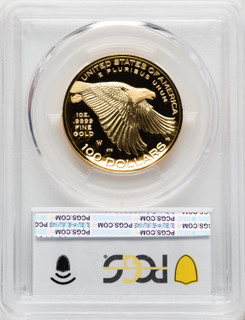 2017-W $100 American Liberty High Relief Blue Gradient PCGS PR70