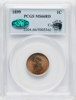 1899 1C Indian Cent PCGS MS66