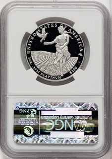 2011-W $100 One-Ounce Platinum Eagle First Strike ER Blue NGC PF70