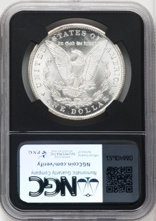 1885-CC $1 Mike Castle Blk Core Franklin Series Morgan Dollar NGC MS67