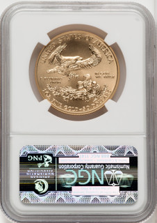 2012-W $50 One Ounce Gold Eagle First Strike FR Blue NGC MS70