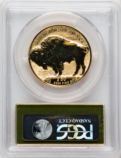 2013-W $50 One-Ounce Gold Buffalo Reverse Proof First Strike Gold Foil PCGS PR70
