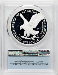 2021-W S$1 Silver Eagle Type Two First Strike PRDC PCGS PR70