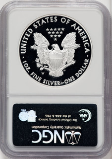 2008-W S$1 Silver Eagle First Strike ER Blue NGC PF70 2008-W S$1 Silver Eagle First Strike ER Blue NGC PF70