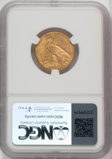 1912 $5 Indian Half Eagle NGC MS63