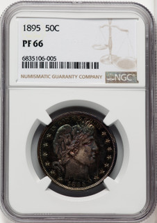 1895 50C Proof Barber Half Dollar NGC PR66