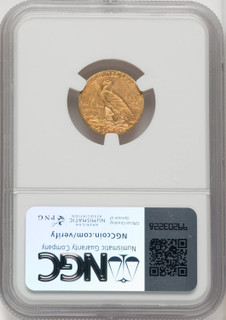 1910 $2.50 Indian Quarter Eagle NGC MS65+