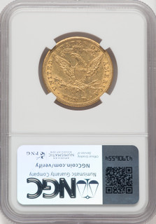 1895-O $10 Liberty Eagle NGC AU53