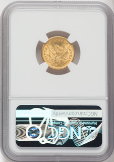 1907 $2.50 Green Label Liberty Quarter Eagle NGC MS66