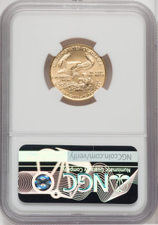 1989 $10 Quarter-Ounce Gold Eagle NGC MS70