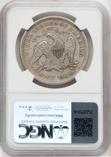 1872 S$1 Seated Dollar NGC XF45