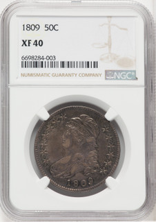 1809 50C Bust Half Dollar NGC XF40