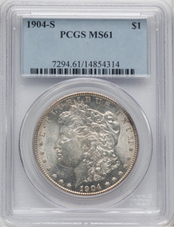 1904-S $1 Morgan Dollar PCGS MS61