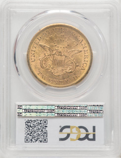 1855-S $20 Liberty Double Eagle PCGS MS61