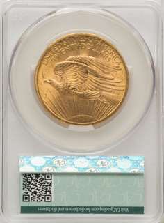 1907 $20 Saint Saint-Gaudens Double Eagle CACG MS62