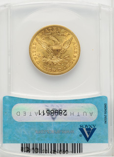 1901-O $10 Liberty Eagle ANACS AU58